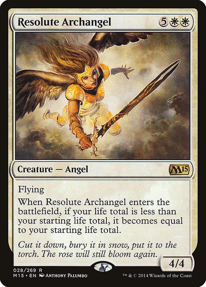 Resolute Archangel [Magic 2015] MTG Single Magic: The Gathering    | Red Claw Gaming