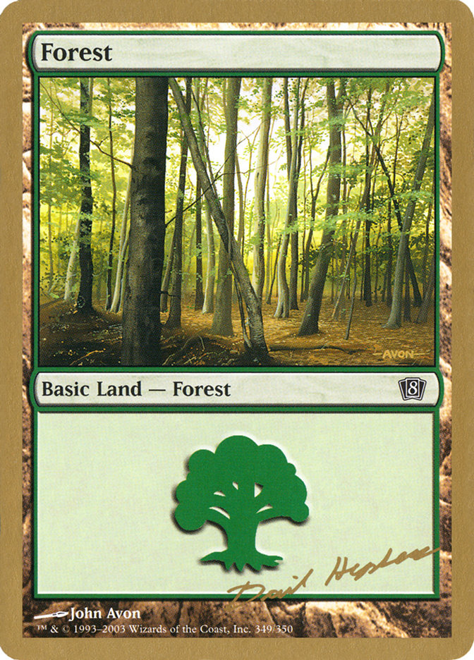 Forest (dh349) (Dave Humpherys) [World Championship Decks 2003] MTG Single Magic: The Gathering    | Red Claw Gaming