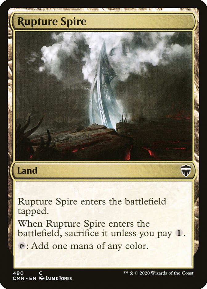 Rupture Spire (490) [Commander Legends] MTG Single Magic: The Gathering    | Red Claw Gaming