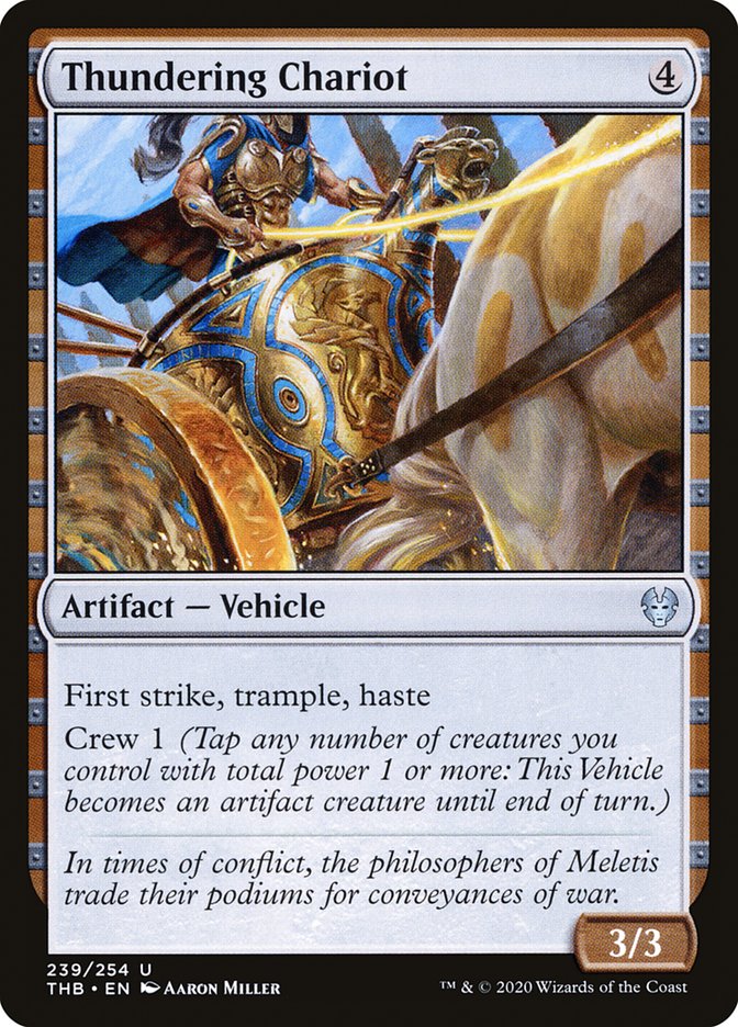 Thundering Chariot [Theros Beyond Death] MTG Single Magic: The Gathering    | Red Claw Gaming