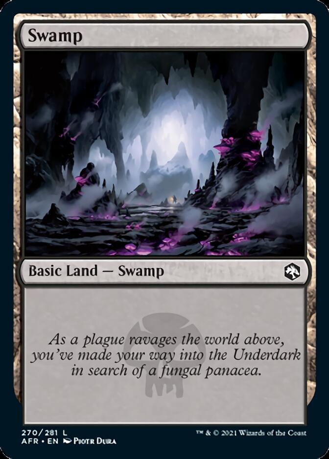 Swamp (270) [Dungeons & Dragons: Adventures in the Forgotten Realms] MTG Single Magic: The Gathering    | Red Claw Gaming