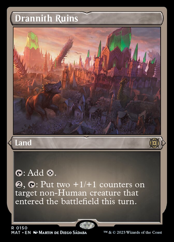 Drannith Ruins (Foil Etched) [March of the Machine: The Aftermath] MTG Single Magic: The Gathering    | Red Claw Gaming