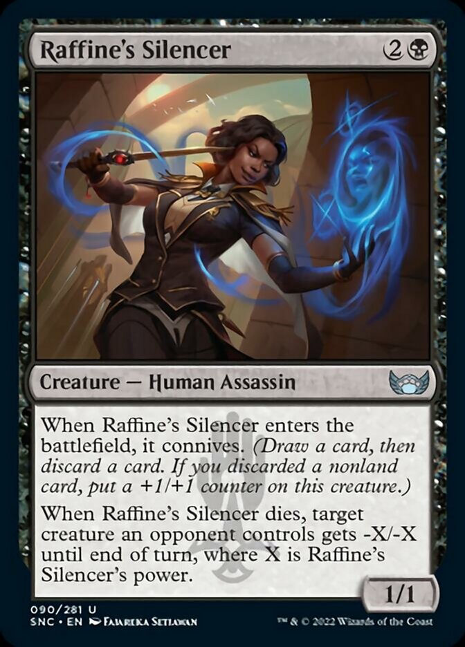 Raffine's Silencer [Streets of New Capenna] MTG Single Magic: The Gathering    | Red Claw Gaming