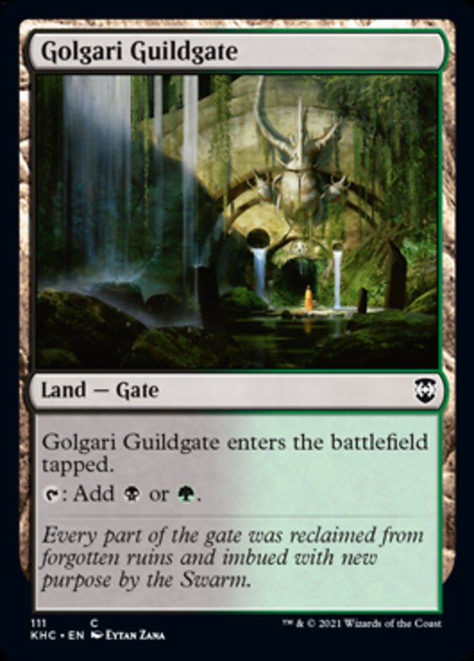 Golgari Guildgate [Kaldheim Commander] MTG Single Magic: The Gathering    | Red Claw Gaming