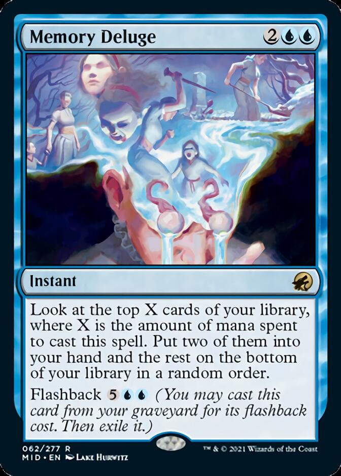 Memory Deluge [Innistrad: Midnight Hunt] MTG Single Magic: The Gathering    | Red Claw Gaming