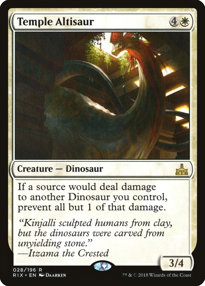 Temple Altisaur [Rivals of Ixalan] MTG Single Magic: The Gathering    | Red Claw Gaming