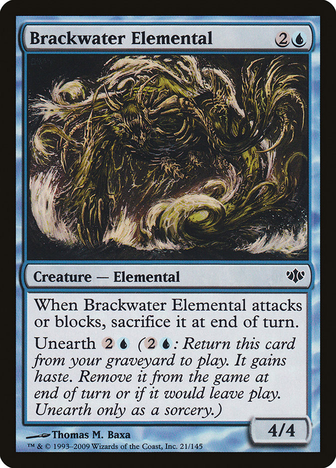 Brackwater Elemental [Conflux] MTG Single Magic: The Gathering    | Red Claw Gaming