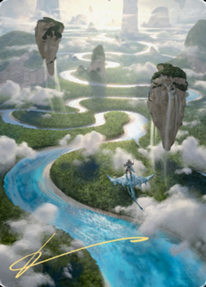 Clearwater Pathway Art Card (Gold-Stamped Signature) [Zendikar Rising Art Series] MTG Single Magic: The Gathering    | Red Claw Gaming