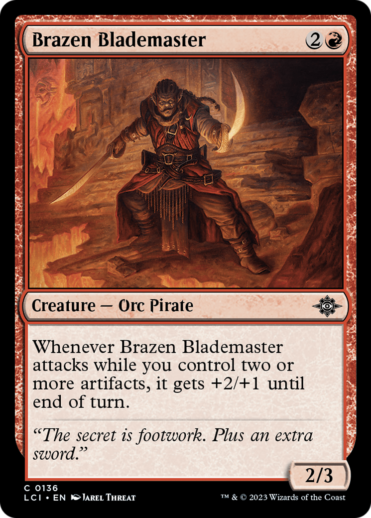 Brazen Blademaster [The Lost Caverns of Ixalan] MTG Single Magic: The Gathering    | Red Claw Gaming