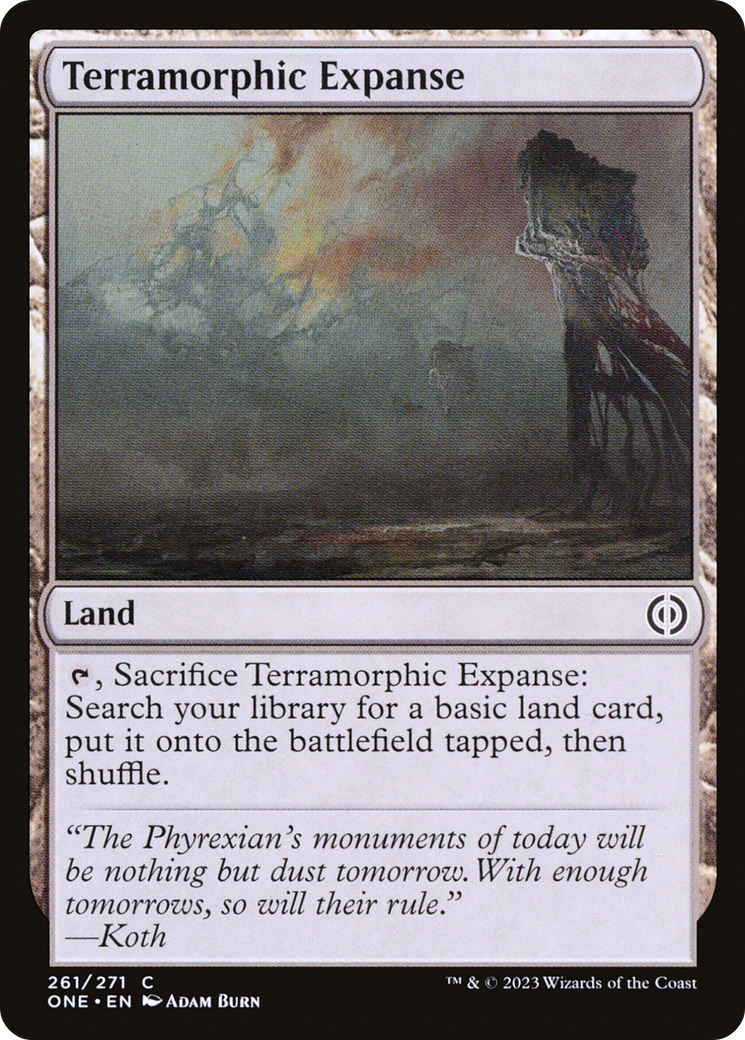Terramorphic Expanse [Phyrexia: All Will Be One] MTG Single Magic: The Gathering    | Red Claw Gaming