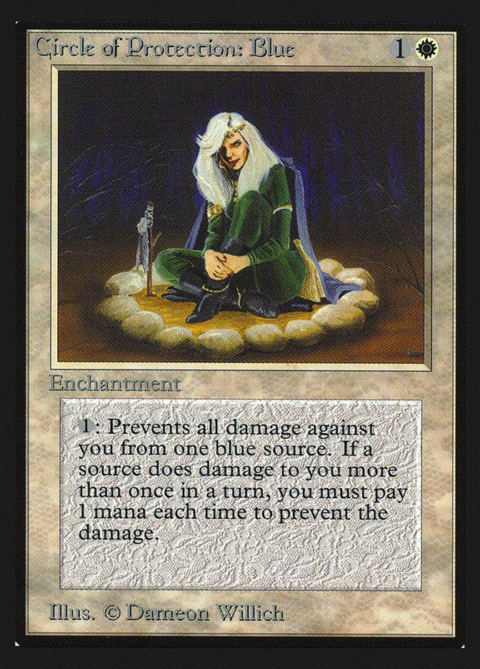 Circle of Protection: Blue [Collectors' Edition] MTG Single Magic: The Gathering    | Red Claw Gaming