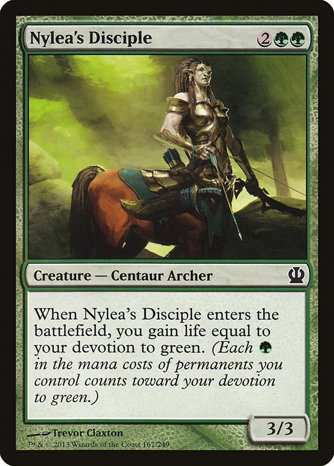Nylea's Disciple [Theros] MTG Single Magic: The Gathering    | Red Claw Gaming