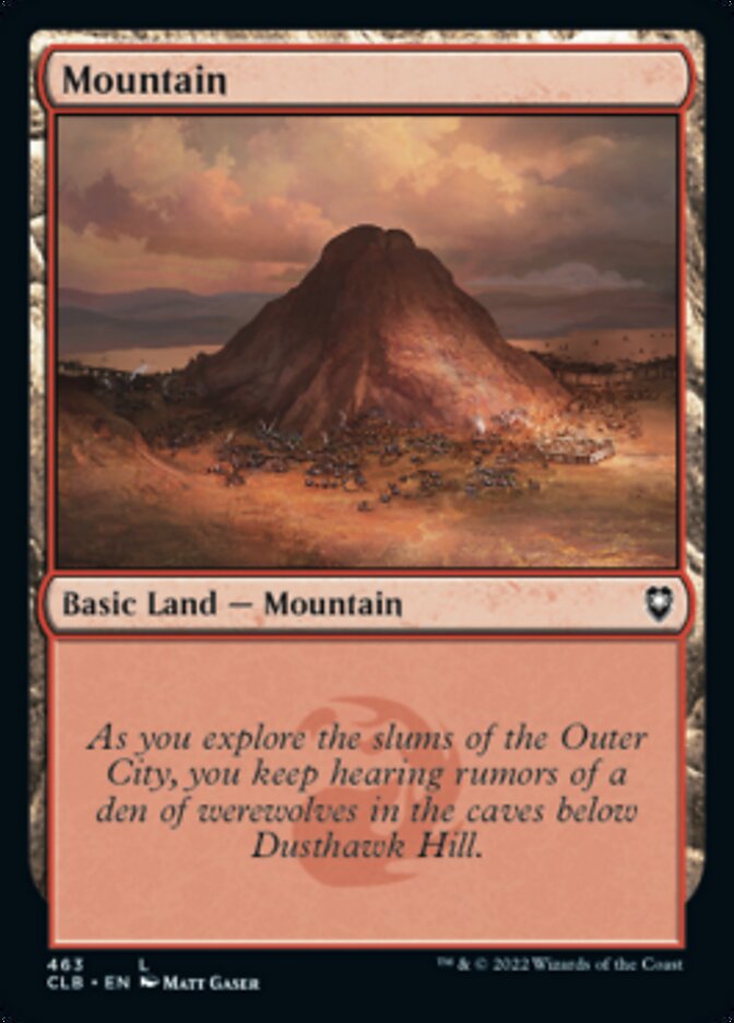 Mountain (463) [Commander Legends: Battle for Baldur's Gate] MTG Single Magic: The Gathering    | Red Claw Gaming