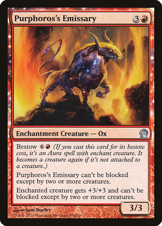 Purphoros's Emissary [Theros] MTG Single Magic: The Gathering    | Red Claw Gaming