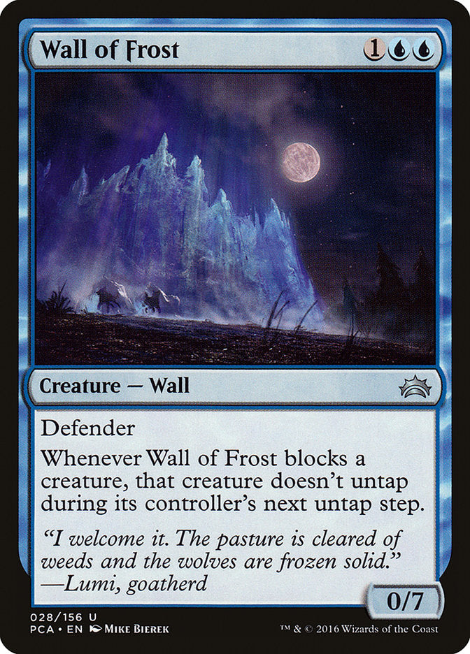 Wall of Frost [Planechase Anthology] MTG Single Magic: The Gathering    | Red Claw Gaming