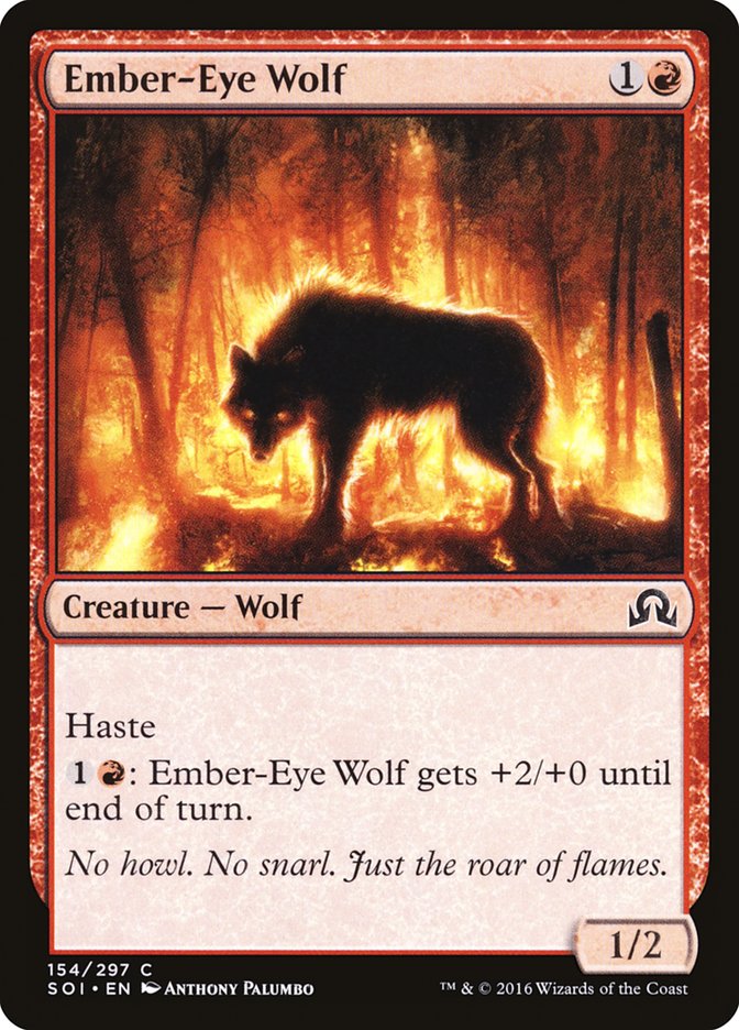 Ember-Eye Wolf [Shadows over Innistrad] MTG Single Magic: The Gathering    | Red Claw Gaming