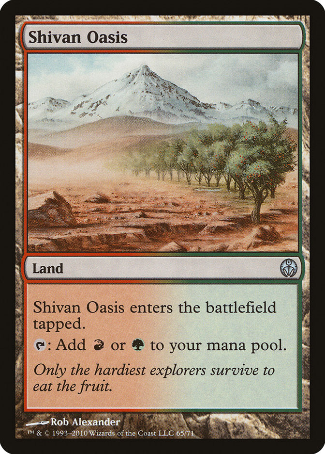 Shivan Oasis [Duel Decks: Phyrexia vs. the Coalition] MTG Single Magic: The Gathering    | Red Claw Gaming
