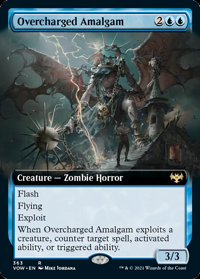 Overcharged Amalgam (Extended Art) [Innistrad: Crimson Vow] MTG Single Magic: The Gathering    | Red Claw Gaming