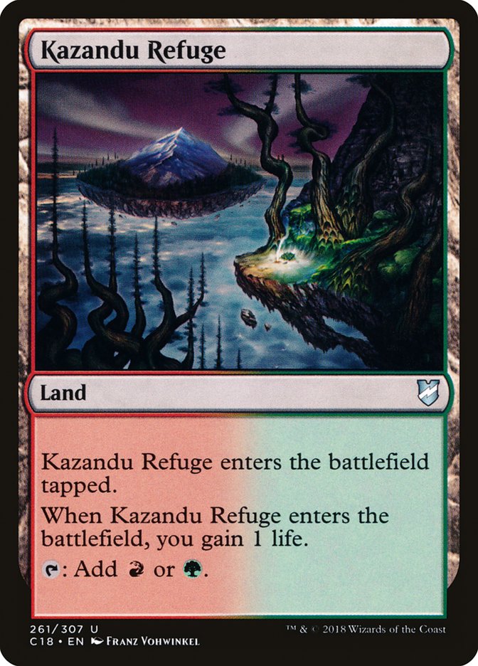 Kazandu Refuge [Commander 2018] MTG Single Magic: The Gathering    | Red Claw Gaming