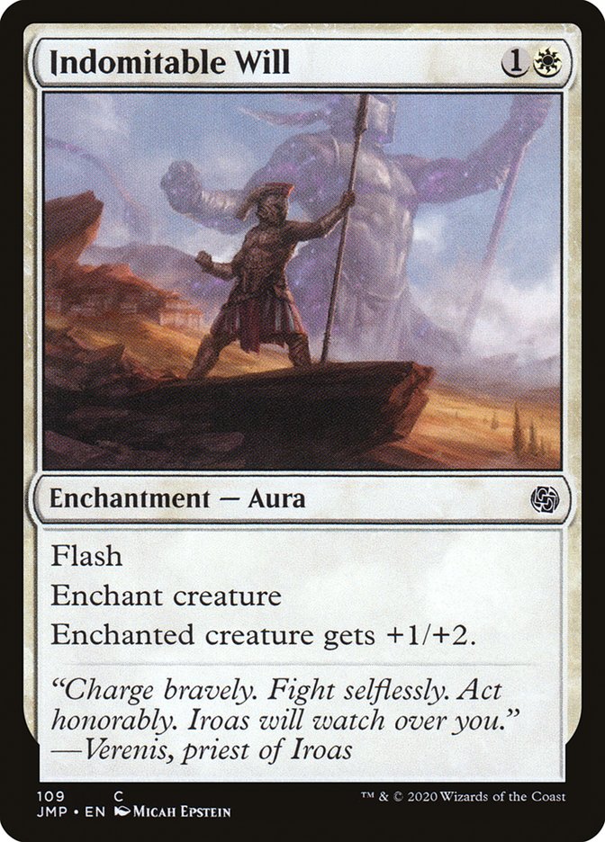 Indomitable Will [Jumpstart] MTG Single Magic: The Gathering    | Red Claw Gaming