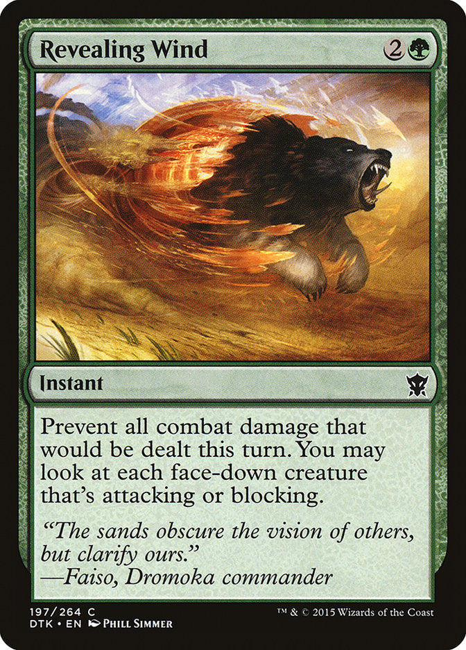 Revealing Wind [Dragons of Tarkir] MTG Single Magic: The Gathering    | Red Claw Gaming