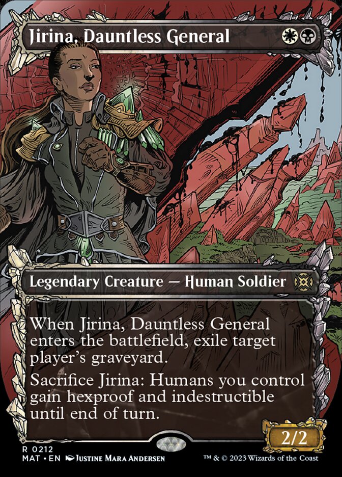 Jirina, Dauntless General (Showcase Halo Foil) [March of the Machine: The Aftermath] MTG Single Magic: The Gathering    | Red Claw Gaming