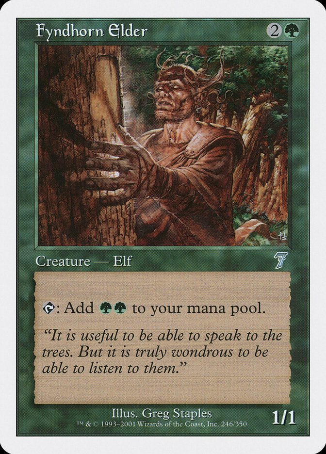 Fyndhorn Elder [Seventh Edition] MTG Single Magic: The Gathering    | Red Claw Gaming