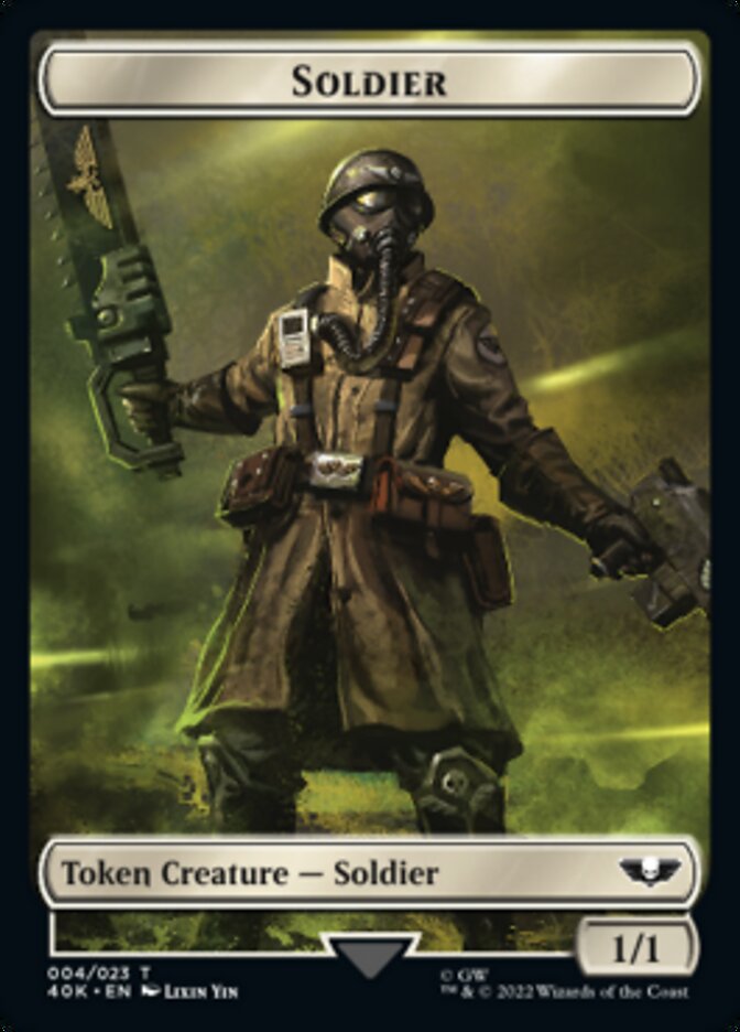 Soldier (004) // Vanguard Suppressor Double-Sided Token [Warhammer 40,000 Tokens] MTG Single Magic: The Gathering    | Red Claw Gaming
