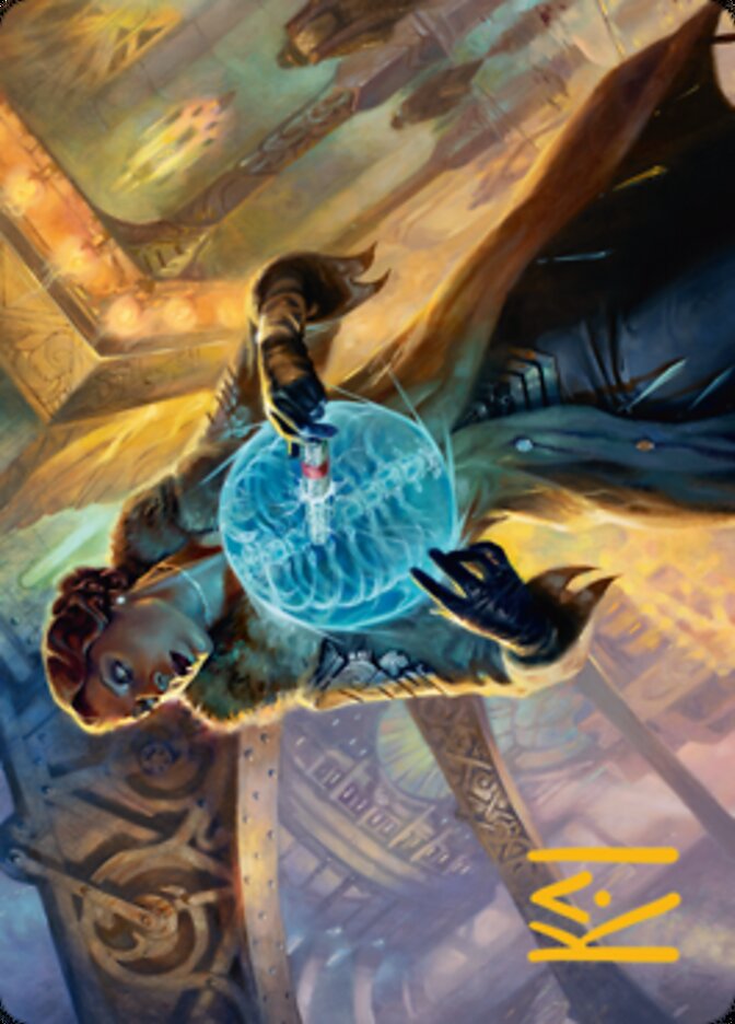 Writ of Return Art Card (Gold-Stamped Signature) [Streets of New Capenna Art Series] MTG Single Magic: The Gathering    | Red Claw Gaming