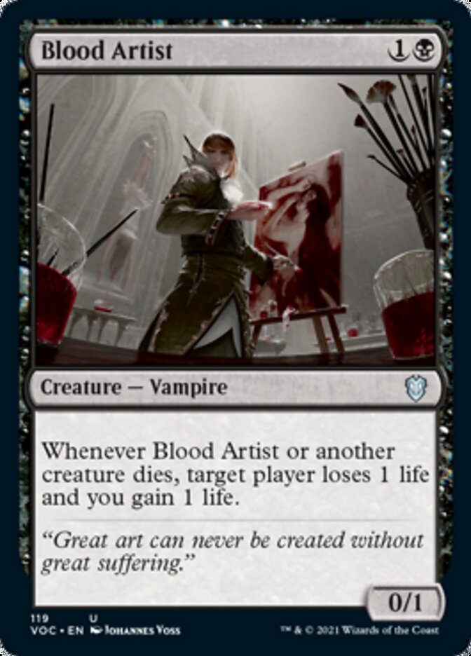 Blood Artist [Innistrad: Crimson Vow Commander] MTG Single Magic: The Gathering    | Red Claw Gaming