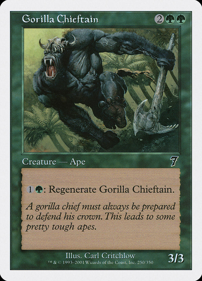 Gorilla Chieftain [Seventh Edition] MTG Single Magic: The Gathering    | Red Claw Gaming
