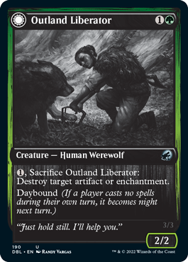 Outland Liberator // Frenzied Trapbreaker [Innistrad: Double Feature] MTG Single Magic: The Gathering    | Red Claw Gaming