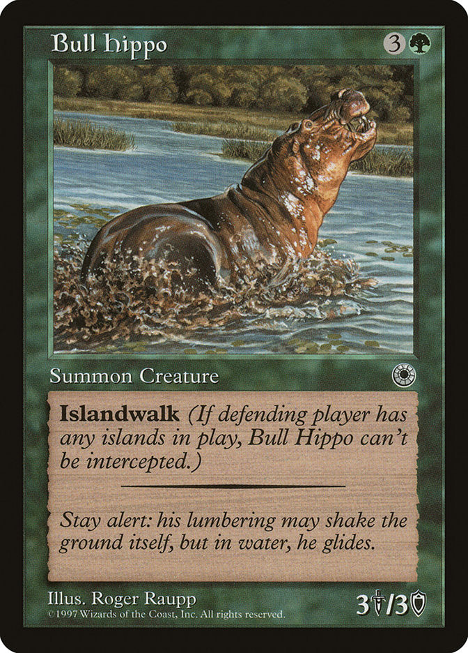 Bull Hippo [Portal] MTG Single Magic: The Gathering    | Red Claw Gaming