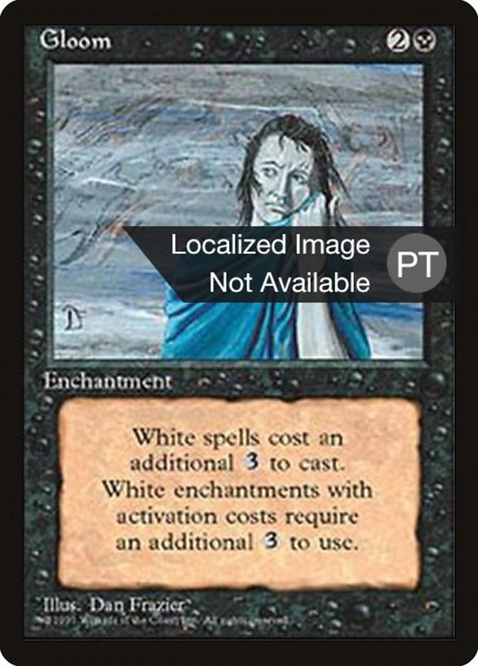 Gloom [Fourth Edition (Foreign Black Border)] MTG Single Magic: The Gathering    | Red Claw Gaming