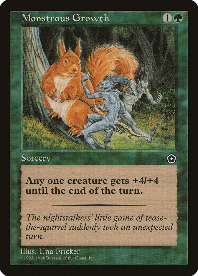 Monstrous Growth [Portal Second Age] MTG Single Magic: The Gathering    | Red Claw Gaming