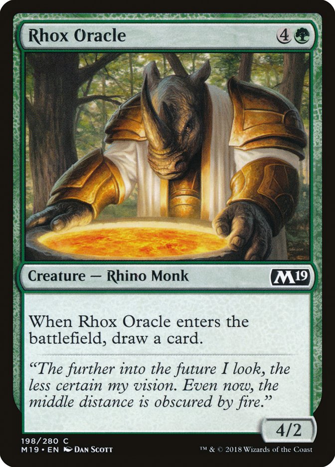 Rhox Oracle [Core Set 2019] MTG Single Magic: The Gathering    | Red Claw Gaming