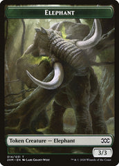 Angel // Elephant Double-Sided Token [Double Masters Tokens] MTG Single Magic: The Gathering    | Red Claw Gaming