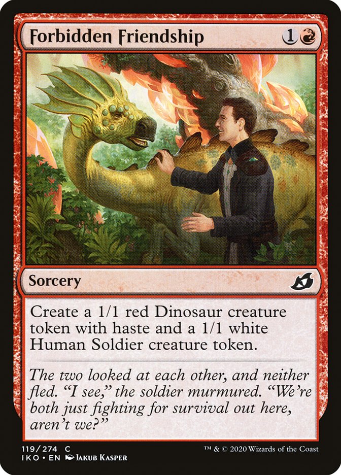 Forbidden Friendship [Ikoria: Lair of Behemoths] MTG Single Magic: The Gathering    | Red Claw Gaming