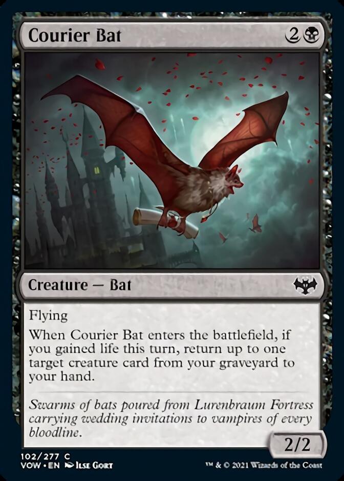 Courier Bat [Innistrad: Crimson Vow] MTG Single Magic: The Gathering    | Red Claw Gaming