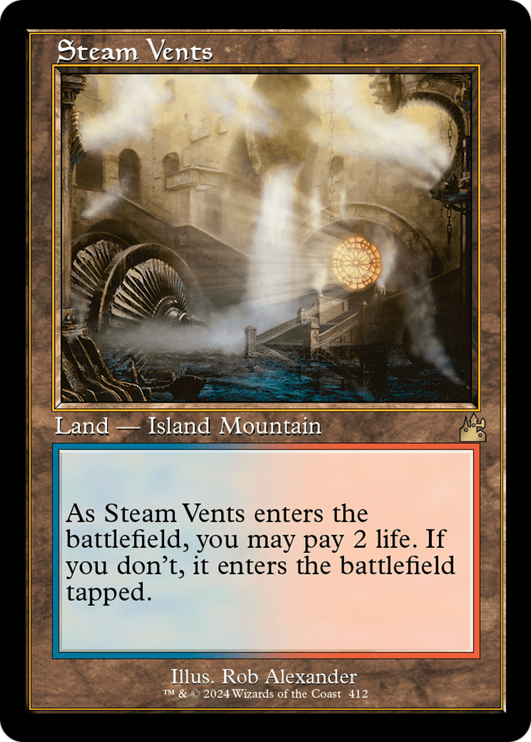 Steam Vents (Retro) [Ravnica Remastered] MTG Single Magic: The Gathering    | Red Claw Gaming