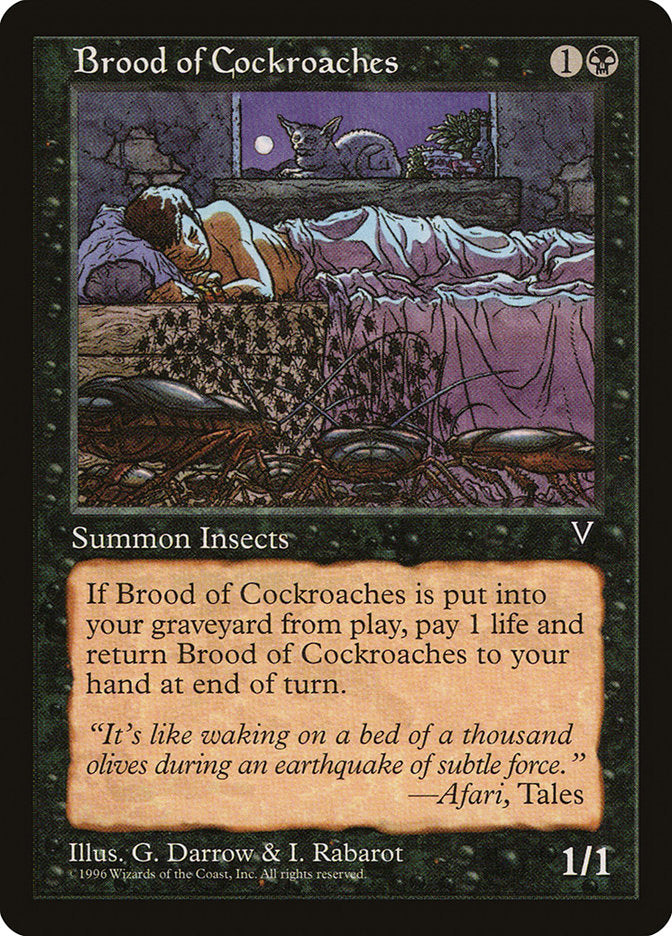Brood of Cockroaches [Visions] MTG Single Magic: The Gathering    | Red Claw Gaming