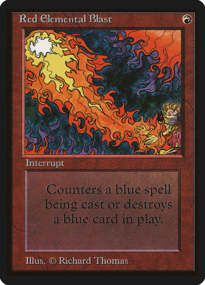 Red Elemental Blast [Beta Edition] MTG Single Magic: The Gathering    | Red Claw Gaming