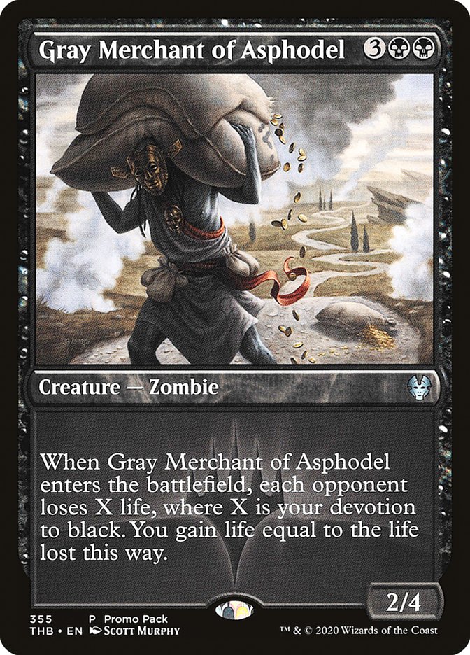Gray Merchant of Asphodel (Promo Pack) [Theros Beyond Death Promos] MTG Single Magic: The Gathering    | Red Claw Gaming