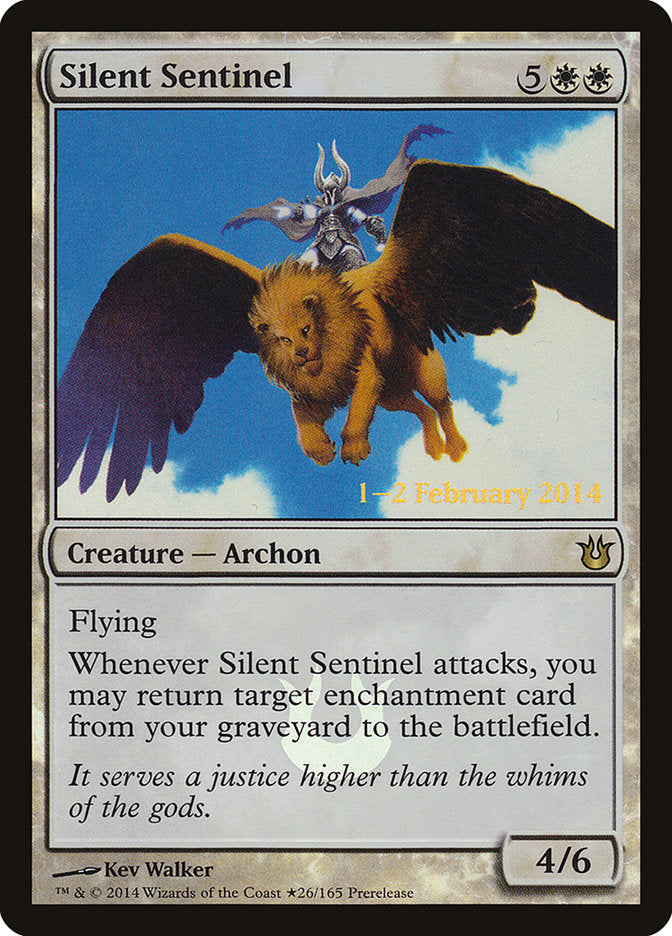 Silent Sentinel [Born of the Gods Prerelease Promos] MTG Single Magic: The Gathering    | Red Claw Gaming