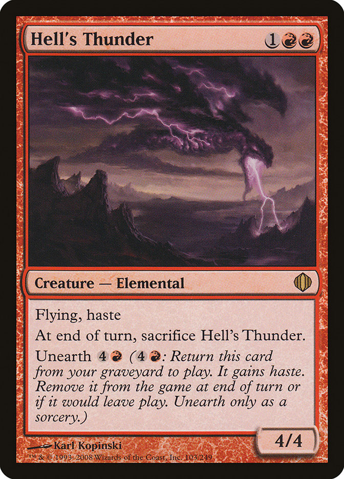 Hell's Thunder [Shards of Alara] MTG Single Magic: The Gathering    | Red Claw Gaming