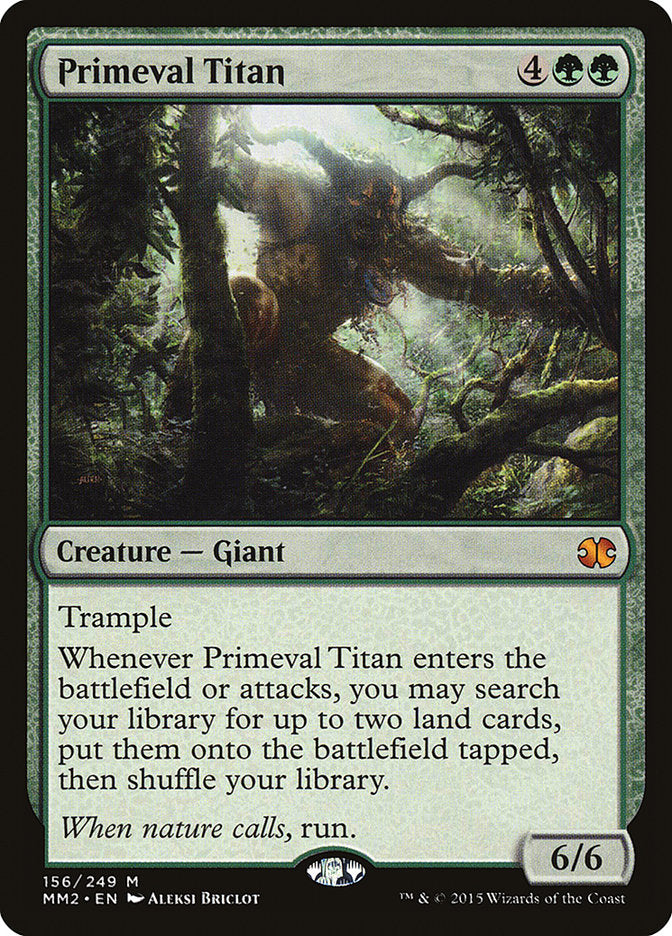 Primeval Titan [Modern Masters 2015] MTG Single Magic: The Gathering    | Red Claw Gaming