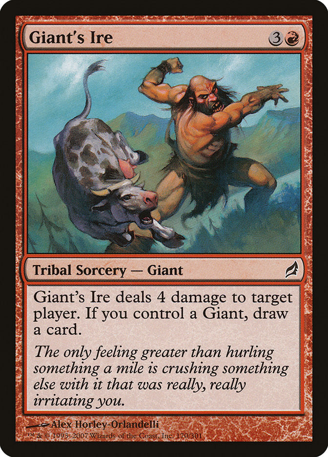 Giant's Ire [Lorwyn] MTG Single Magic: The Gathering    | Red Claw Gaming
