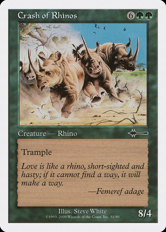 Crash of Rhinos [Beatdown] MTG Single Magic: The Gathering    | Red Claw Gaming