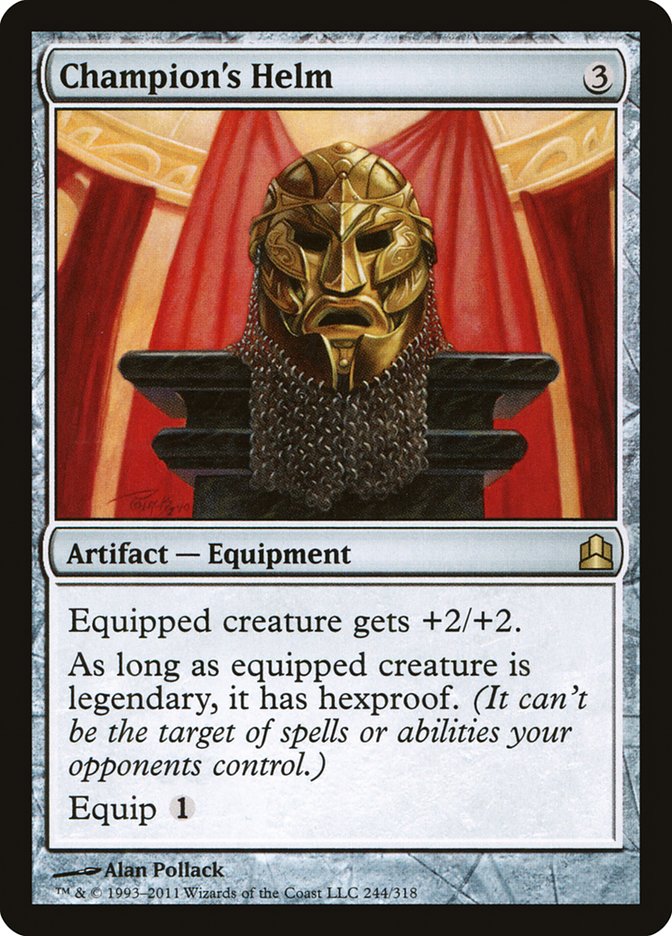 Champion's Helm [Commander 2011] MTG Single Magic: The Gathering    | Red Claw Gaming
