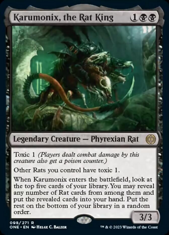Karumonix, the Rat King [Phyrexia: All Will Be One] MTG Single Magic: The Gathering    | Red Claw Gaming